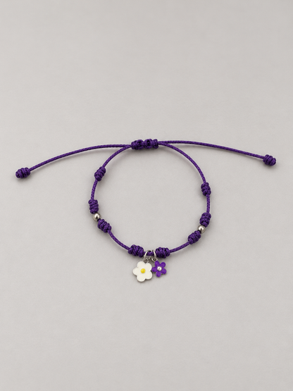 Florecita blanca de plata