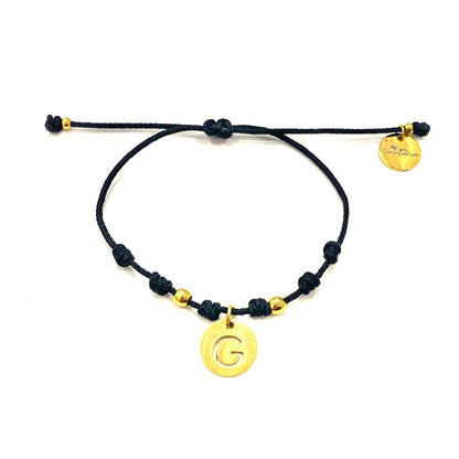 Pulsera inicial dorada